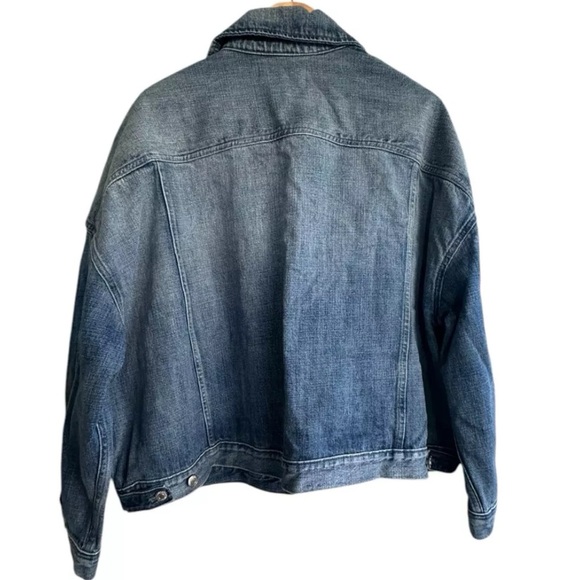 Limited Edition Point Sur J.Crew Beach Way Light Wash Denim Trucker Jacket XL - Picture 8 of 9